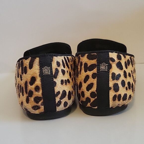 BIRDIES The Starling Leopard Print Flat Shoes Calf Hair Sz 7. 5  Cheetah - Picture 4 of 16